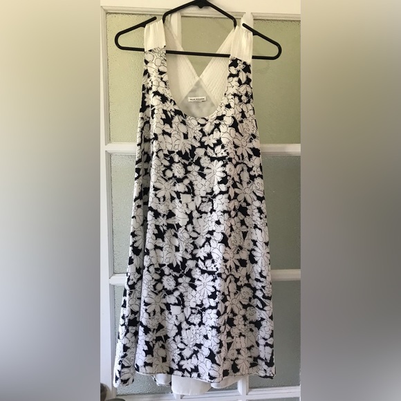 Club Monaco Silk Floral Cut Out Dress - Picture 2 of 6